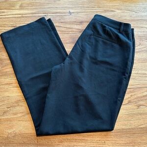 FHMLS Women’s Black Trousers Wide Leg Office Wear High Rise Preppy Size M